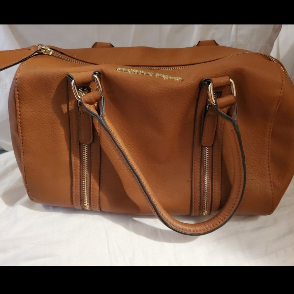 Christian Siriano Camel Purse Shoulder Bag Handbag EUC